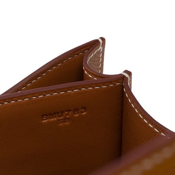 Hermès Constance Mini 18 mirror shoulder bag in Gold leather - Picture 7 of 11